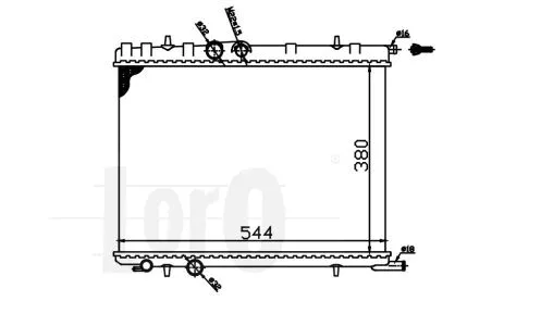 Radiator, engine cooling (009-017-0010)