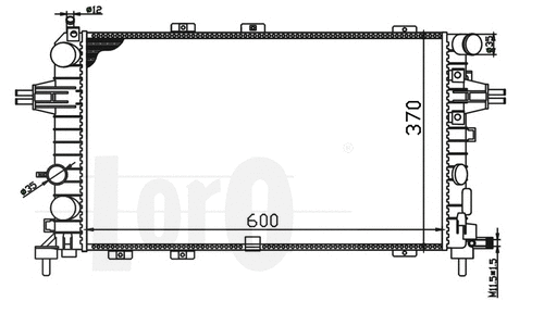 Radiator, engine cooling (037-017-0047)