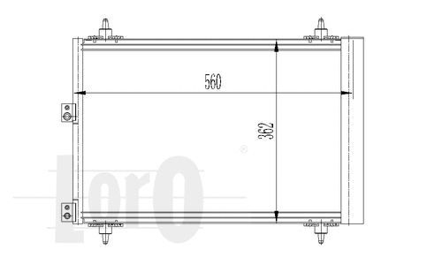 Condenser, air conditioning (009-016-0017)