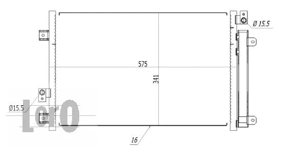 Condenser, air conditioning (016-016-0030)