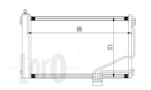 Condenser, air conditioning (054-016-0014)