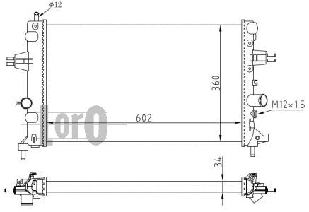 Radiator, engine cooling (037-017-0001)