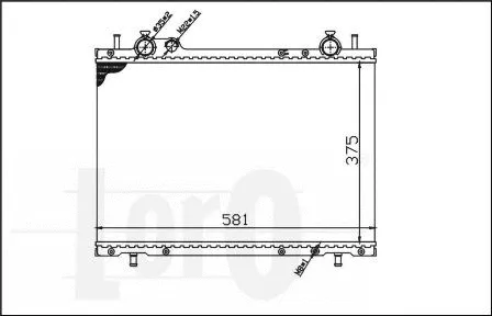 Radiator, engine cooling (016-017-0032)