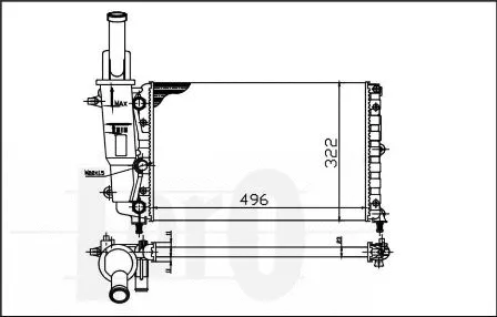 Radiator, engine cooling (016-017-0007)