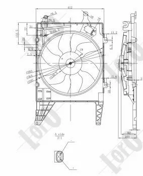 Fan, engine cooling (042-014-0003)