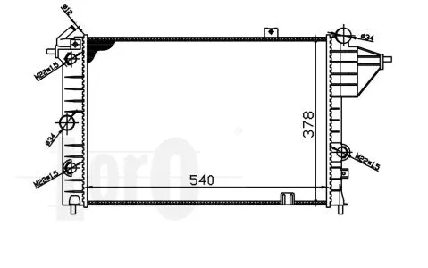 Radiator, engine cooling (037-017-0004)