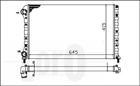 Radiator, engine cooling (016-017-0019)