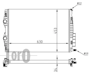 Radiator, engine cooling (042-017-0062)