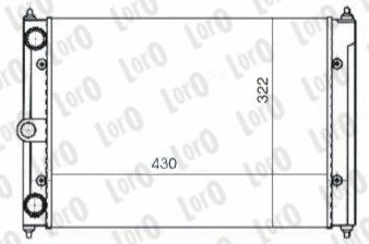 Radiator, engine cooling (053-017-0049)