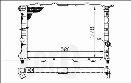 Radiator, engine cooling (002-017-0001)