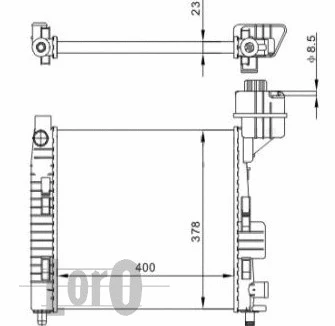Radiator, engine cooling (054-017-0015)