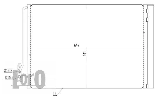 Condenser, air conditioning (027-016-0005)