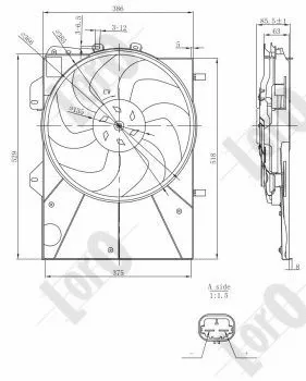 Fan, engine cooling (009-014-0013)