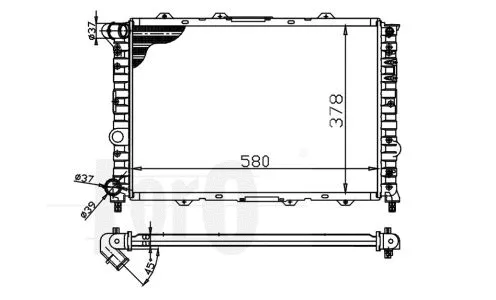 Radiator, engine cooling (002-017-0002)