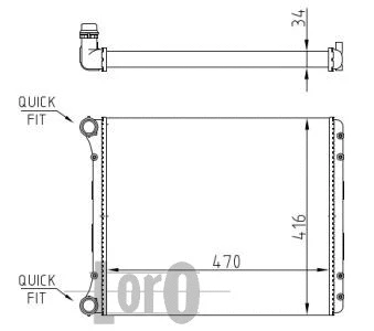 Radiator, engine cooling (003-017-0038)