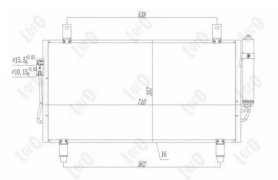 Condenser, air conditioning (033-016-0018)