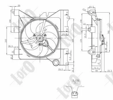 Fan, engine cooling (009-014-0010)
