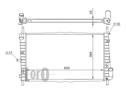 Radiator, engine cooling (017-017-0016)