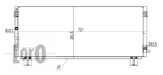 Condenser, air conditioning (051-016-0021)