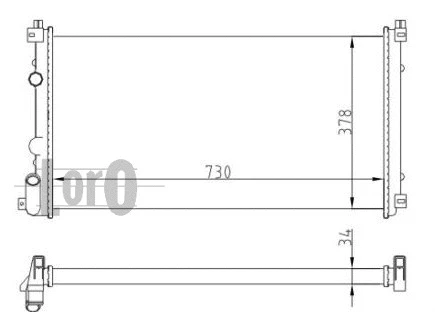 Radiator, engine cooling (037-017-0065)