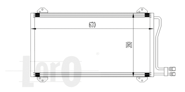 Condenser, air conditioning (054-016-0002)