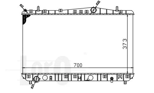 Radiator, engine cooling (007-017-0001)