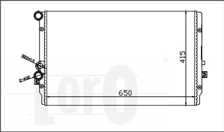 Radiator, engine cooling (053-017-0011)