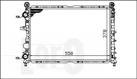 Radiator, engine cooling (016-017-0042)