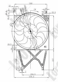 Fan, engine cooling