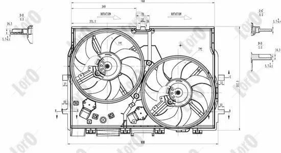 Fan, engine cooling (016-014-0014)