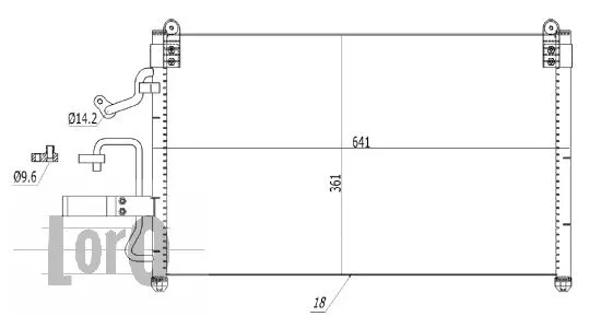 Condenser, air conditioning (011-016-0008)