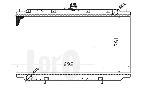 Radiator, engine cooling (033-017-0004)