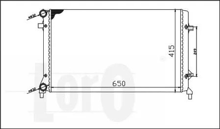 Radiator, engine cooling (053-017-0018)