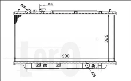 Radiator, engine cooling (030-017-0002)