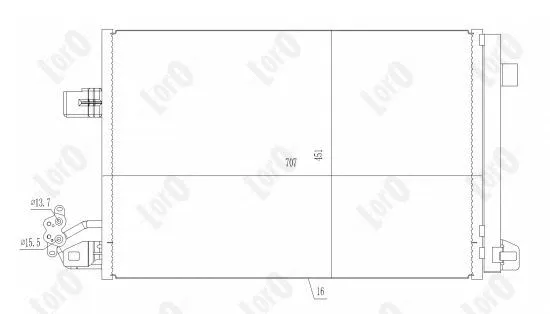 Condenser, air conditioning (053-016-0034)