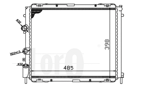 Radiator, engine cooling (042-017-0004)