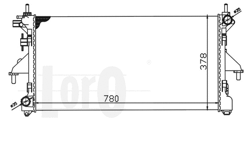 Radiator, engine cooling (009-017-0040)