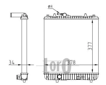 Radiator, engine cooling (037-017-0092)