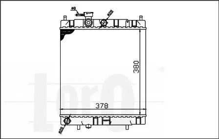Radiator, engine cooling (035-017-0006)