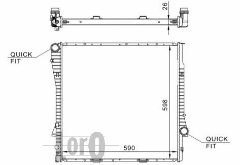 Radiator, engine cooling (004-017-0009)