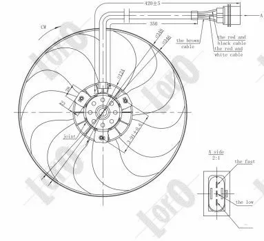 Fan, engine cooling (053-014-0001)