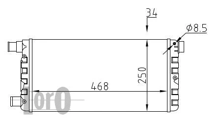Radiator, engine cooling (016-017-0001)