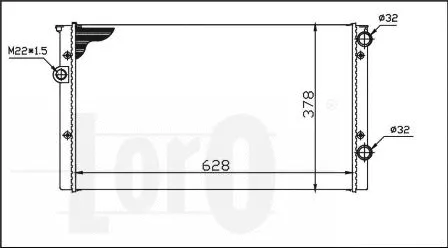 Radiator, engine cooling (053-017-0006)