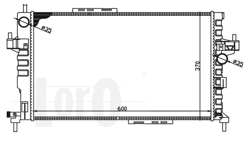 Radiator, engine cooling (037-017-0044)