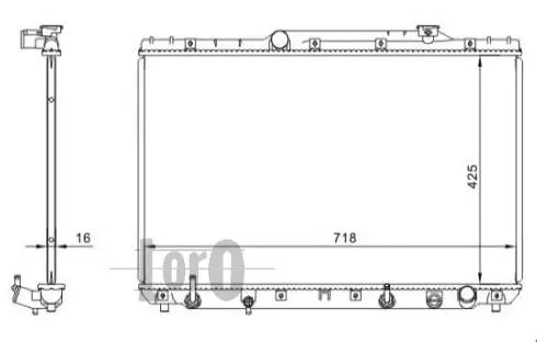 Radiator, engine cooling (051-017-0005)