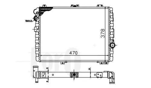 Radiator, engine cooling (003-017-0027)