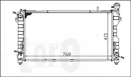 Radiator, engine cooling (008-017-0004)