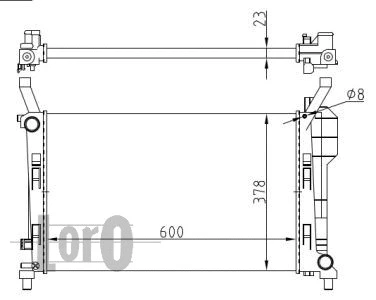 Radiator, engine cooling (054-017-0051)