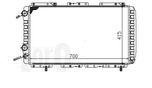 Radiator, engine cooling (016-017-0041)