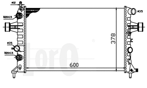 Radiator, engine cooling (037-017-0032)